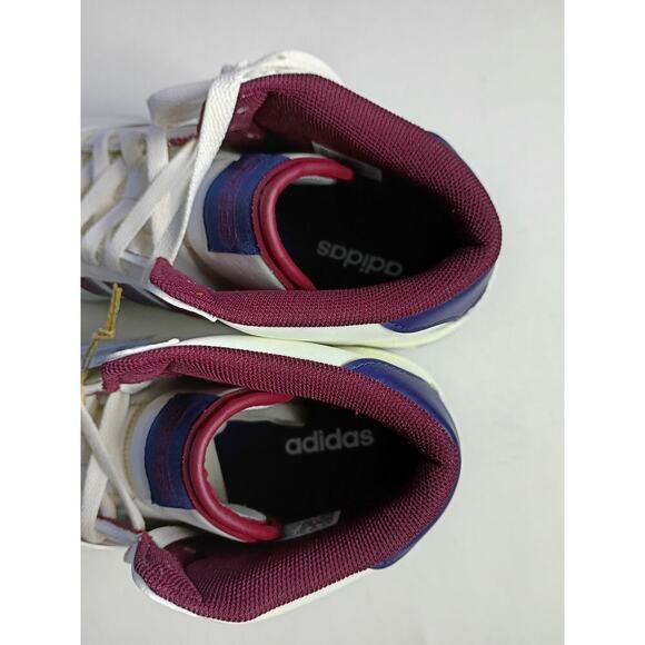 Adidas Breakstart Mid White Burgundy Retro Sneakers main image 5